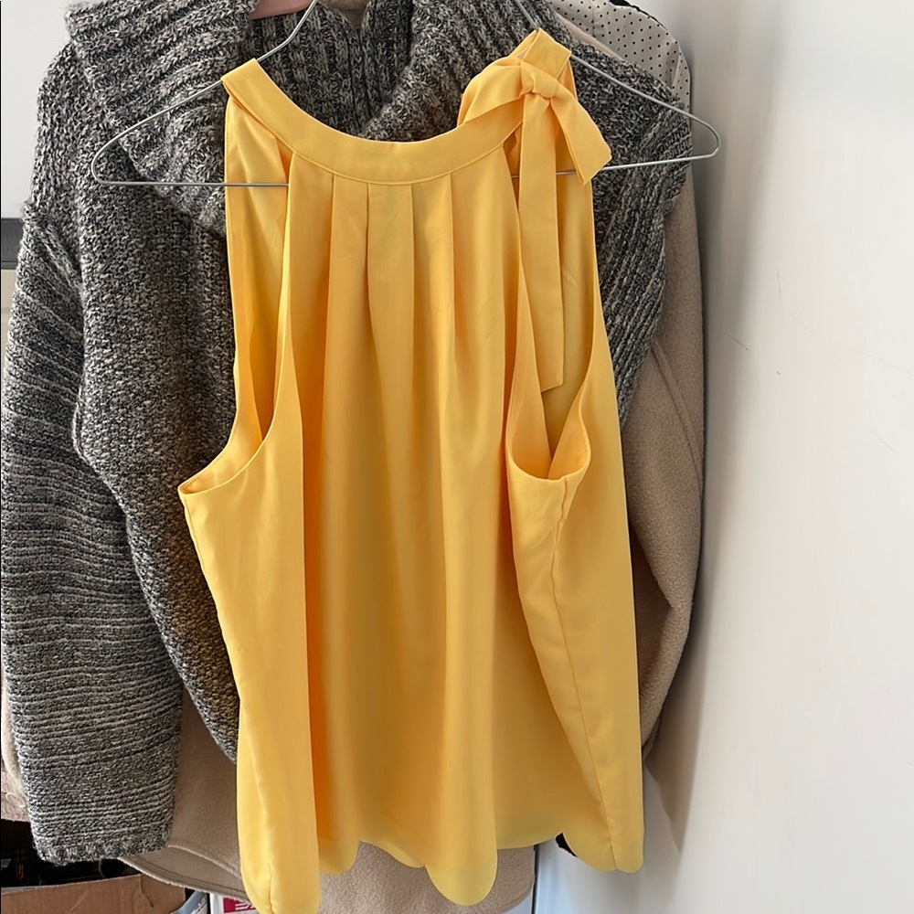 Yellow Sleeveless Women's Top